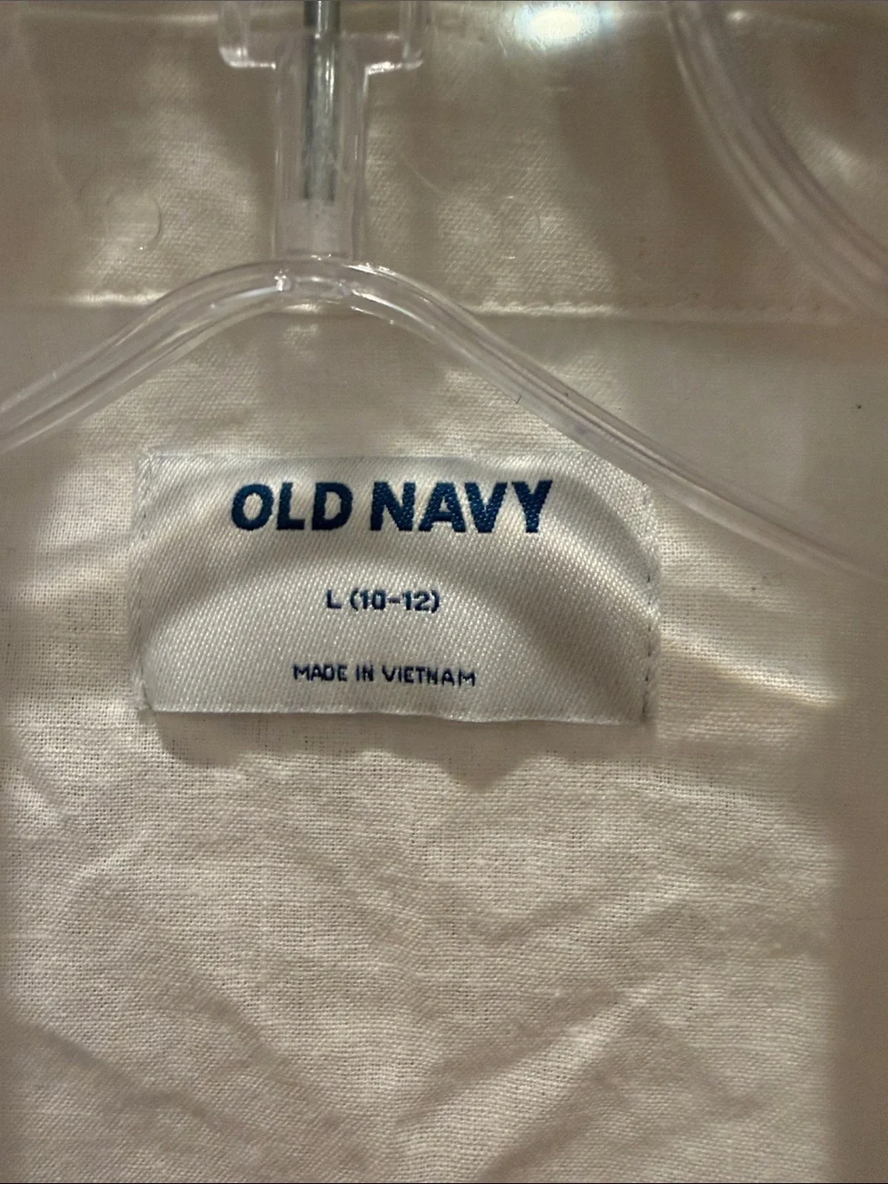 Old Navy White linen Short-Sleeve Button-Down Camp Shirt